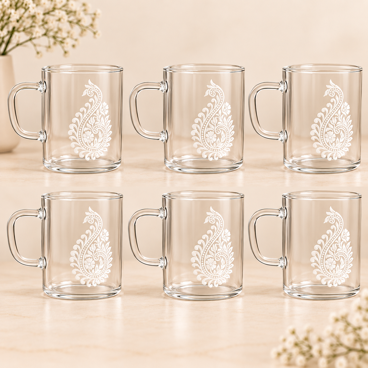 Petals - Set of 6 Mugs