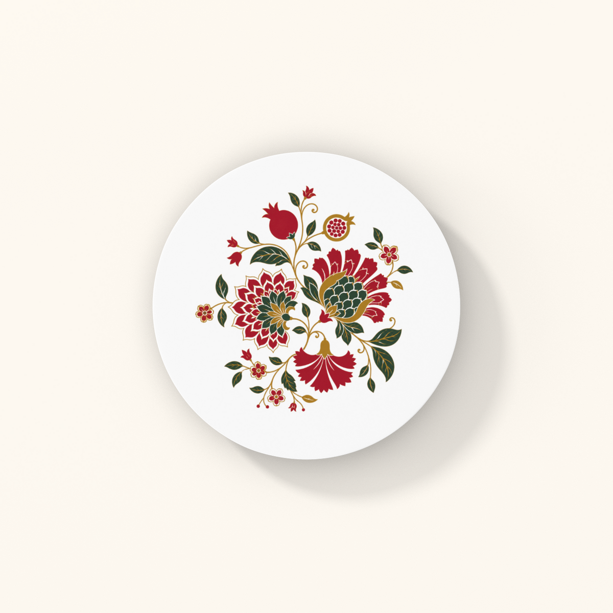 Spring Coasters — Indian Botanical Heritage Art | Acrylic