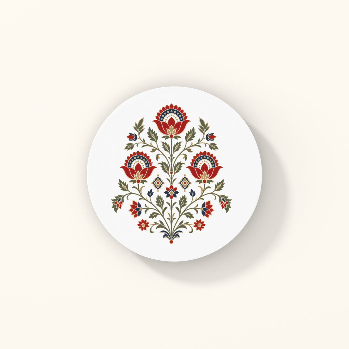 Roses Coasters — Mughal Garden Heritage Art | Acrylic