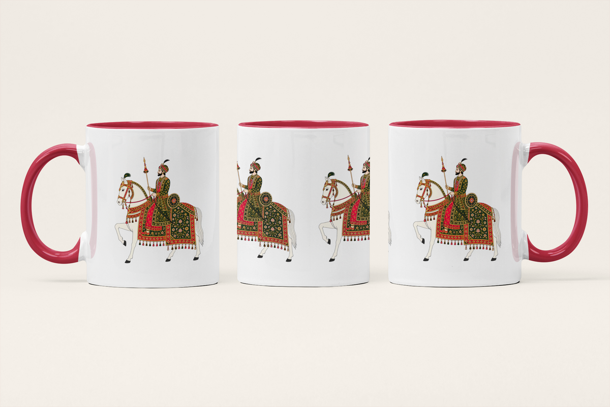 Senapati — Heritage Art Mug | Royal Court Folk Ceramic, 325ml