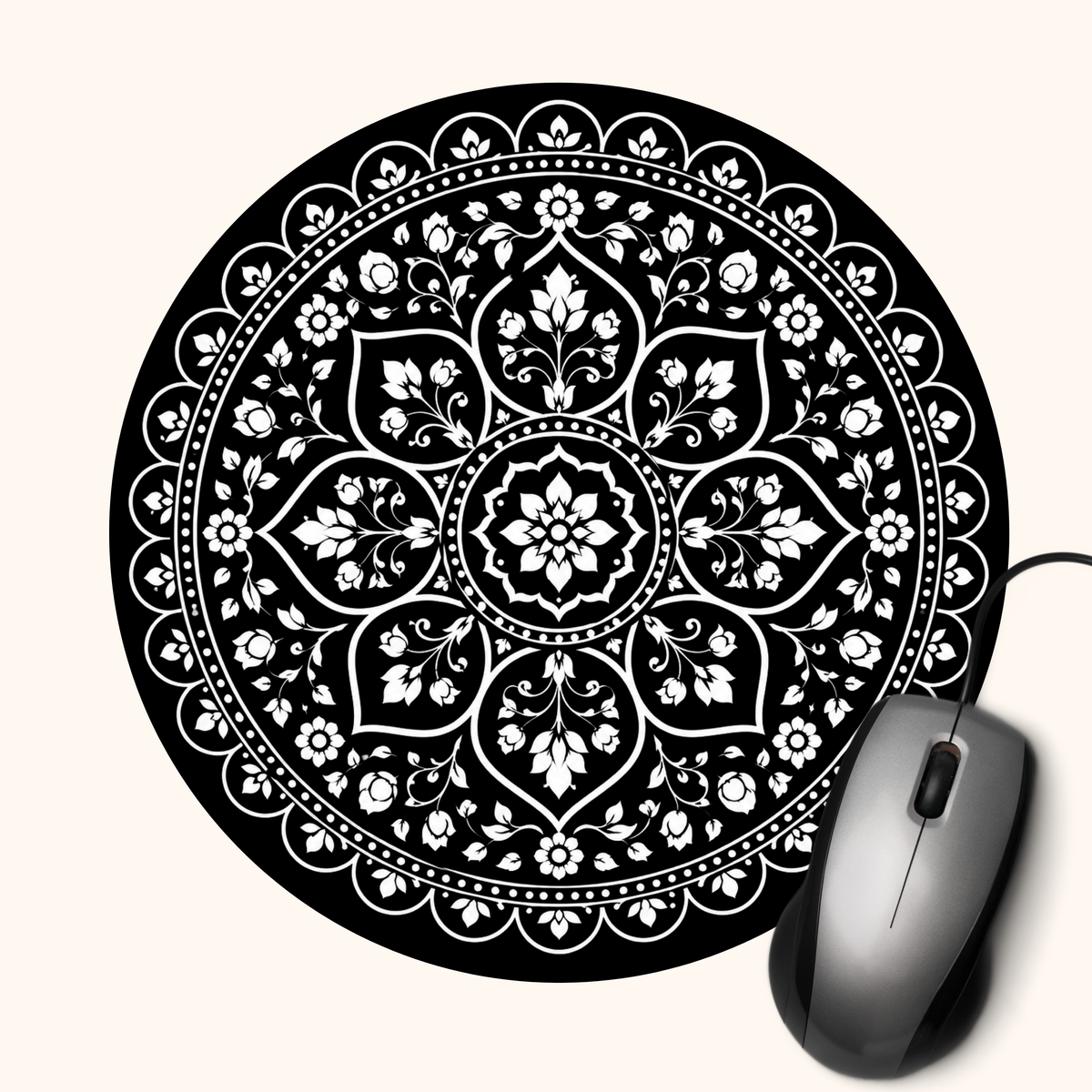 Aakriti — Form & Pattern Heritage Art Mouse Pad | Indian Design Desk Mat