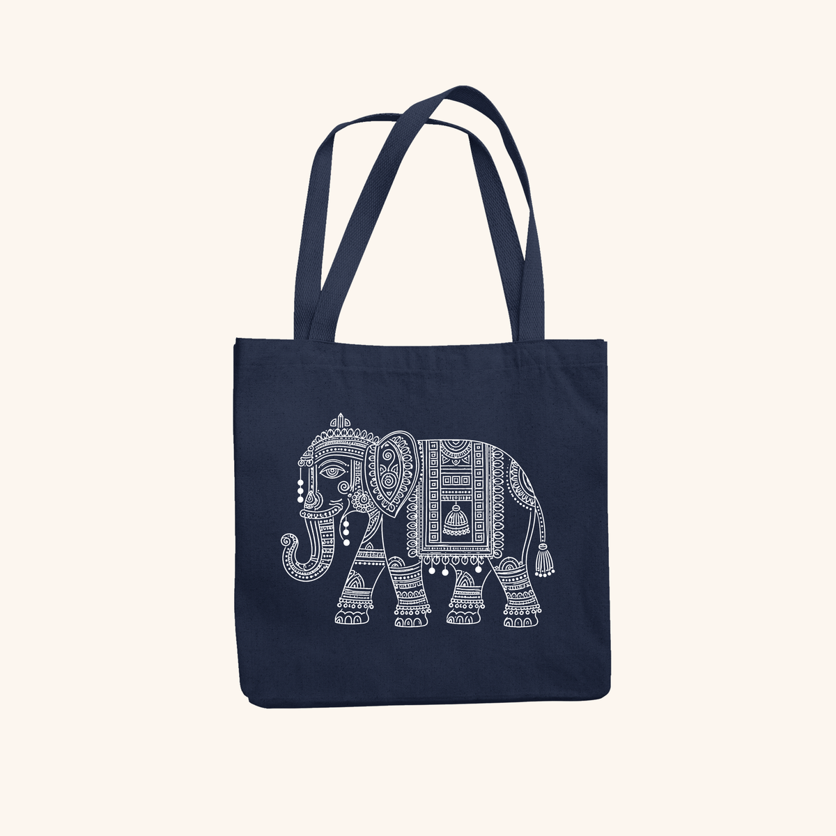 Haathi Mere Saathi Tote Bag Zipper