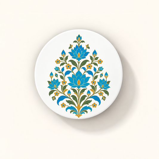 Blossom in Blue Coasters — Heritage Art Acrylic Coaster