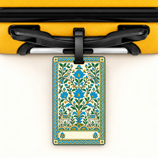 Blossom in Blue Luggage Tag