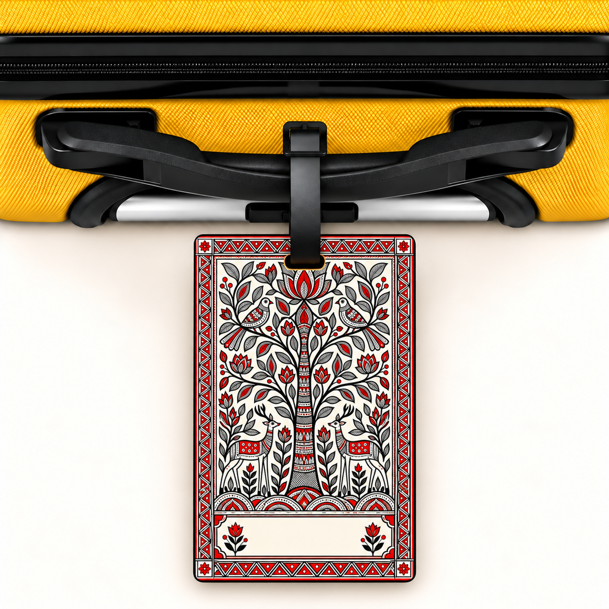 Tree of Life — Heritage Art Luggage Tag | Indian Folk Design, Acrylic