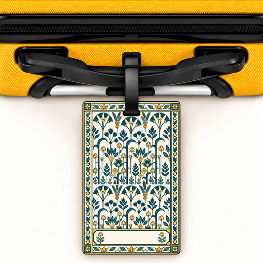 Trees — Heritage Art Luggage Tag | Indian Folk Design, Acrylic
