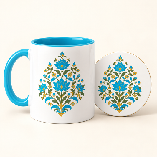Blossom in Blue - Mug and Coaster Set