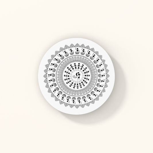 Festive Coasters — Indian Celebration Heritage Art