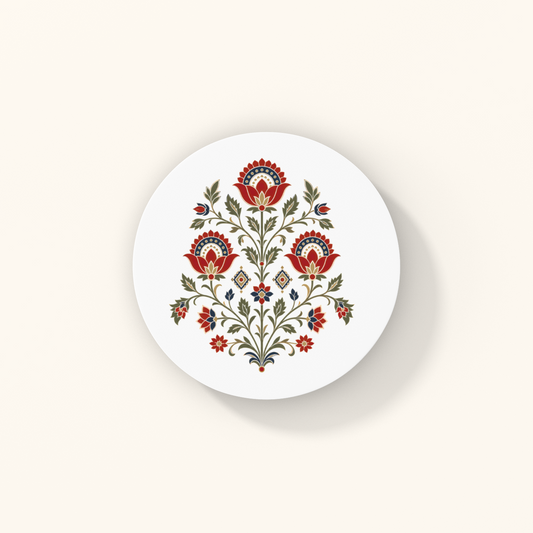 Roses Coasters — Mughal Garden Heritage Art | Acrylic
