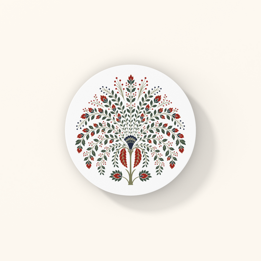 Tree of Life Coasters — Indian Folk Heritage Art | Acrylic
