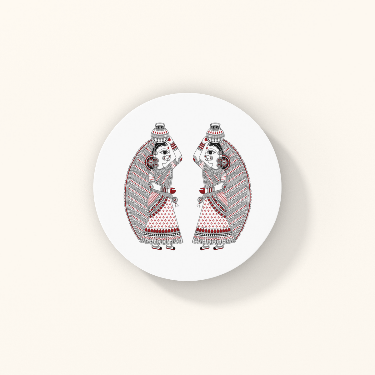 Sakhi Coasters — The Companion Heritage Art