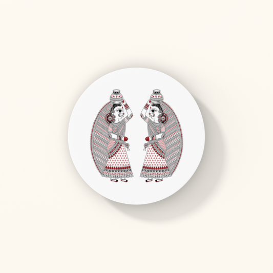Sakhi Coasters — The Companion Heritage Art