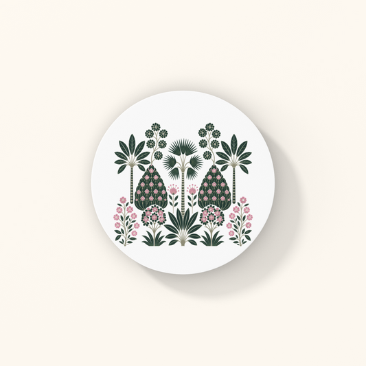 Phoolwari Coasters — Flower Garden Heritage Art