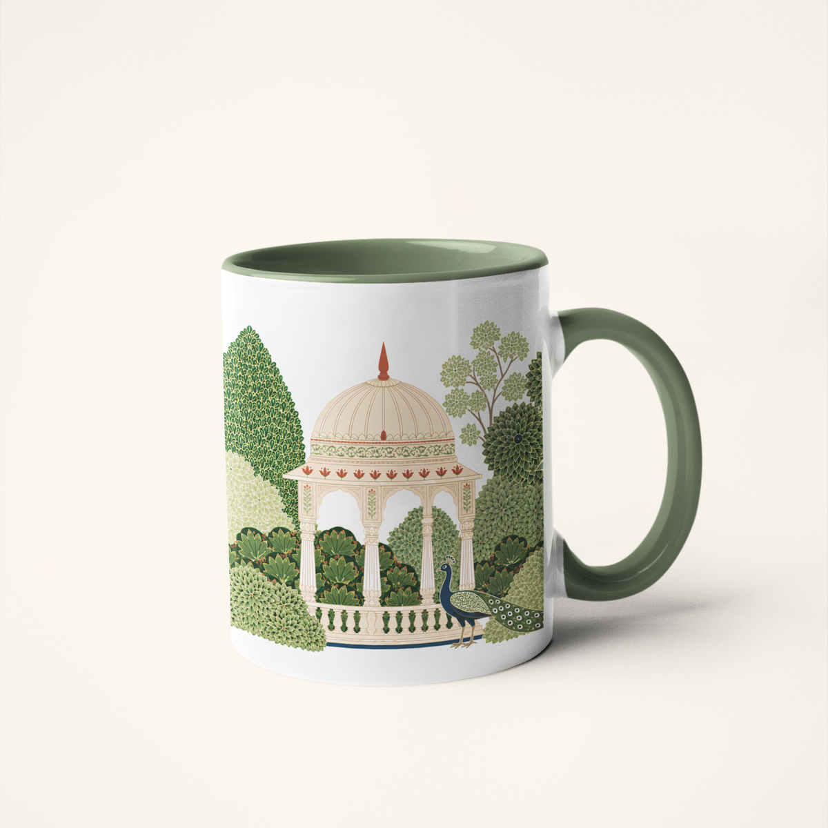 Bagh-e-Bahar — Mughal Garden Art Mug | Persian-Inspired Heritage Ceramic, 325ml