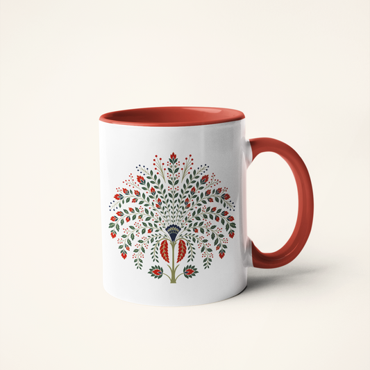 Tree of Life — Heritage Art Mug | Indian Folk Art Ceramic, 325ml
