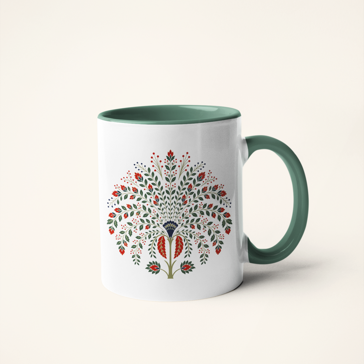 Tree of Life — Heritage Art Mug | Indian Folk Art Ceramic, 325ml