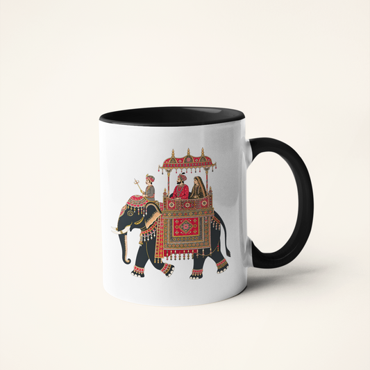 Rajaji — Indian King Art Mug | Heritage Folk Art Ceramic, 325ml