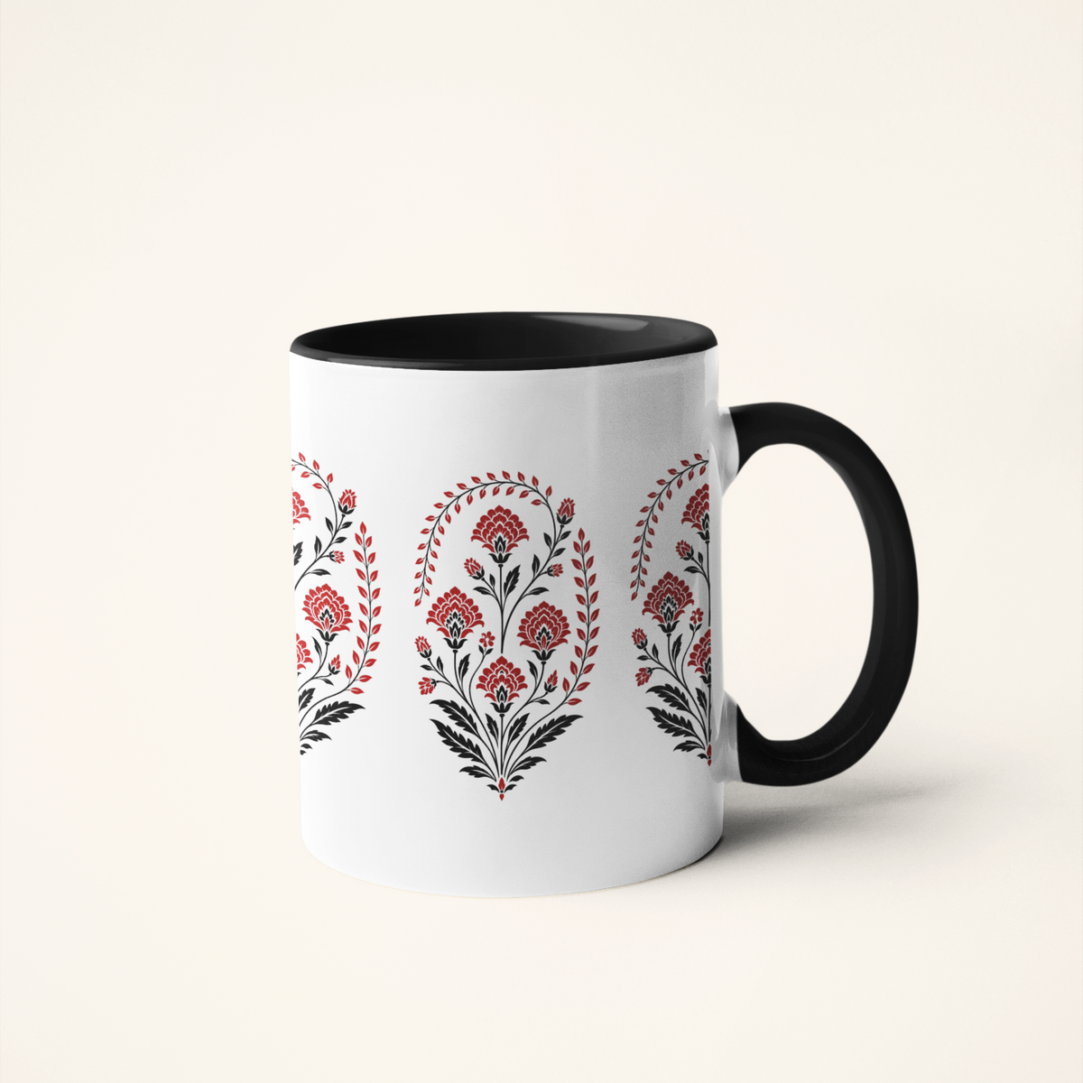 Gulshan — Rose Garden Art Mug | Indian Heritage Ceramic, 325ml