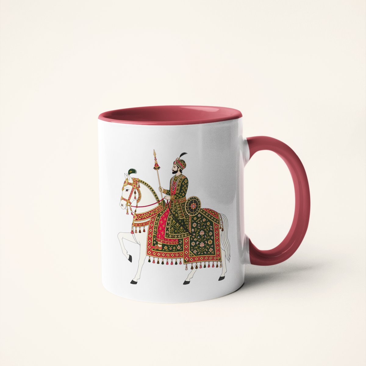 Senapati — Heritage Art Mug | Royal Court Folk Ceramic, 325ml