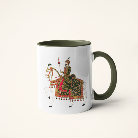 Senapati — Heritage Art Mug | Royal Court Folk Ceramic, 325ml