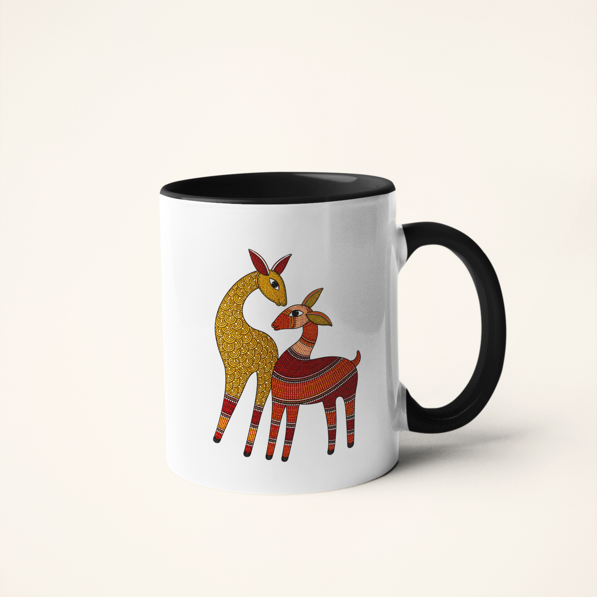 Hiran — The Deer Art Mug | Indian Wildlife Heritage Ceramic, 325ml
