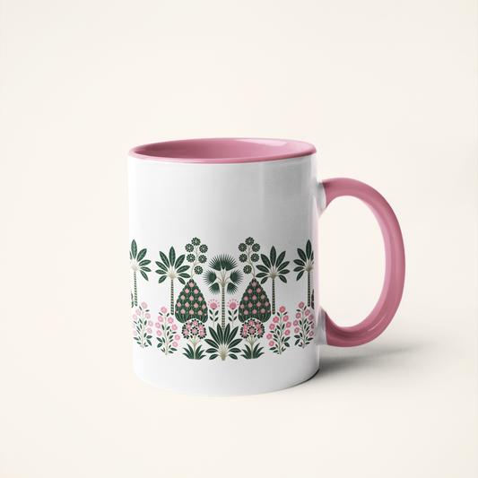 Phoolwari — Flower Garden Art Mug | Indian Folk Heritage Ceramic, 325ml