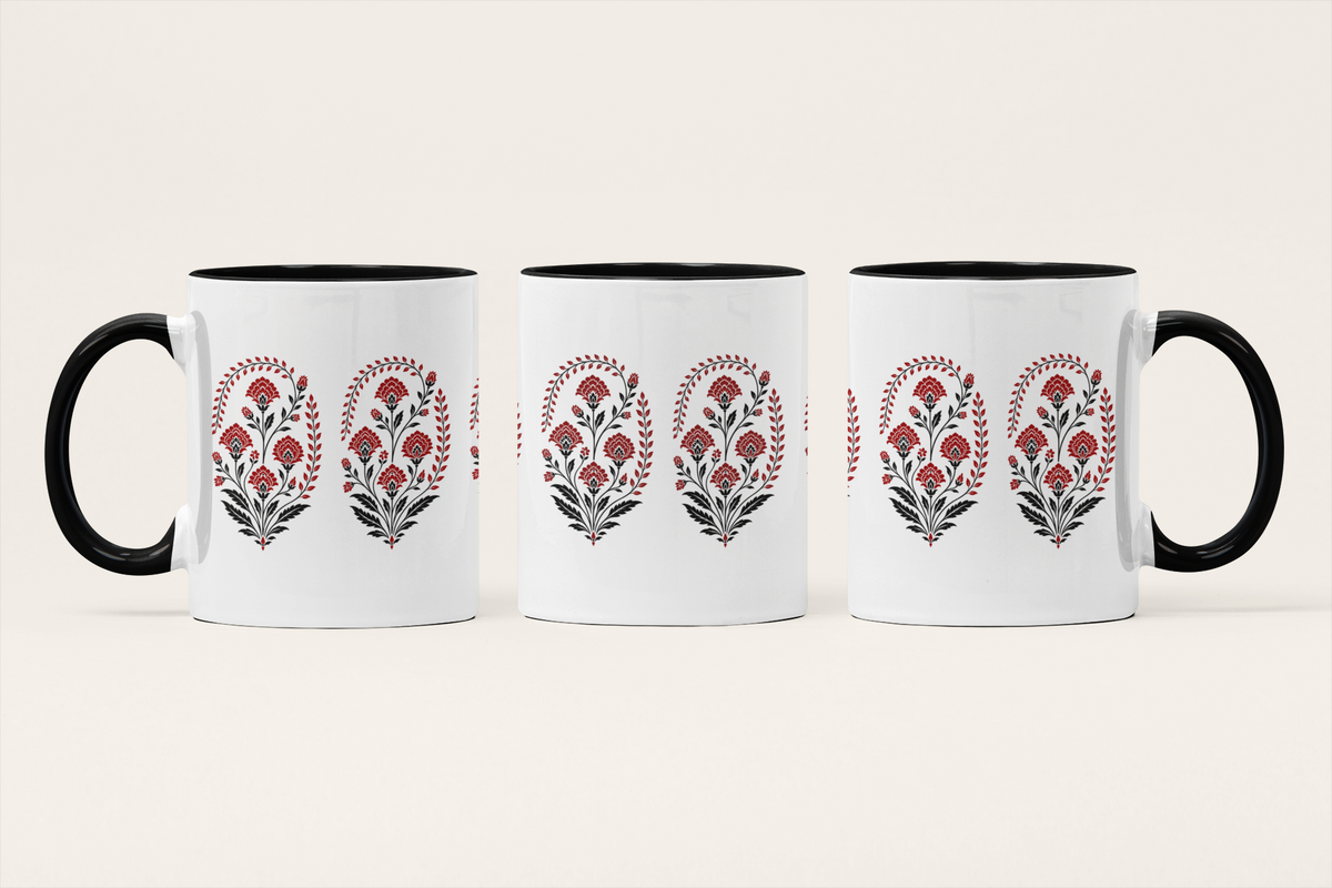 Gulshan — Rose Garden Art Mug | Indian Heritage Ceramic, 325ml