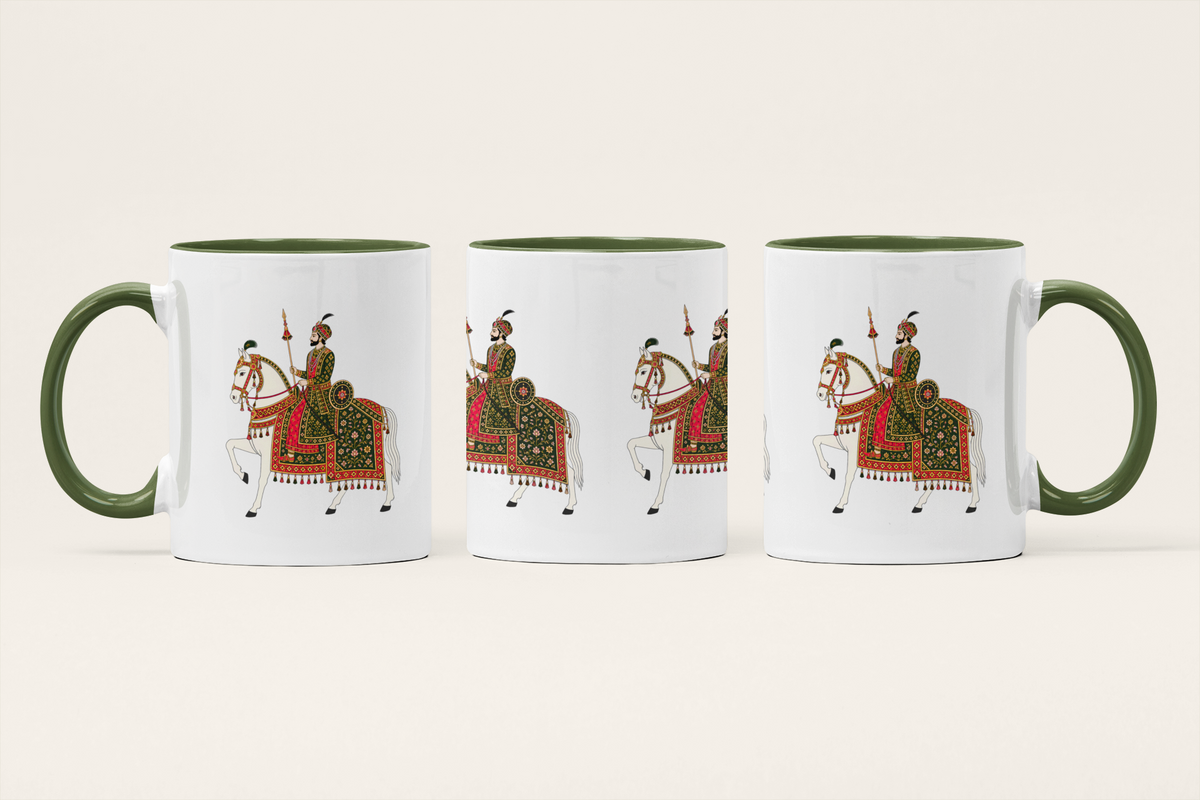 Senapati — Heritage Art Mug | Royal Court Folk Ceramic, 325ml