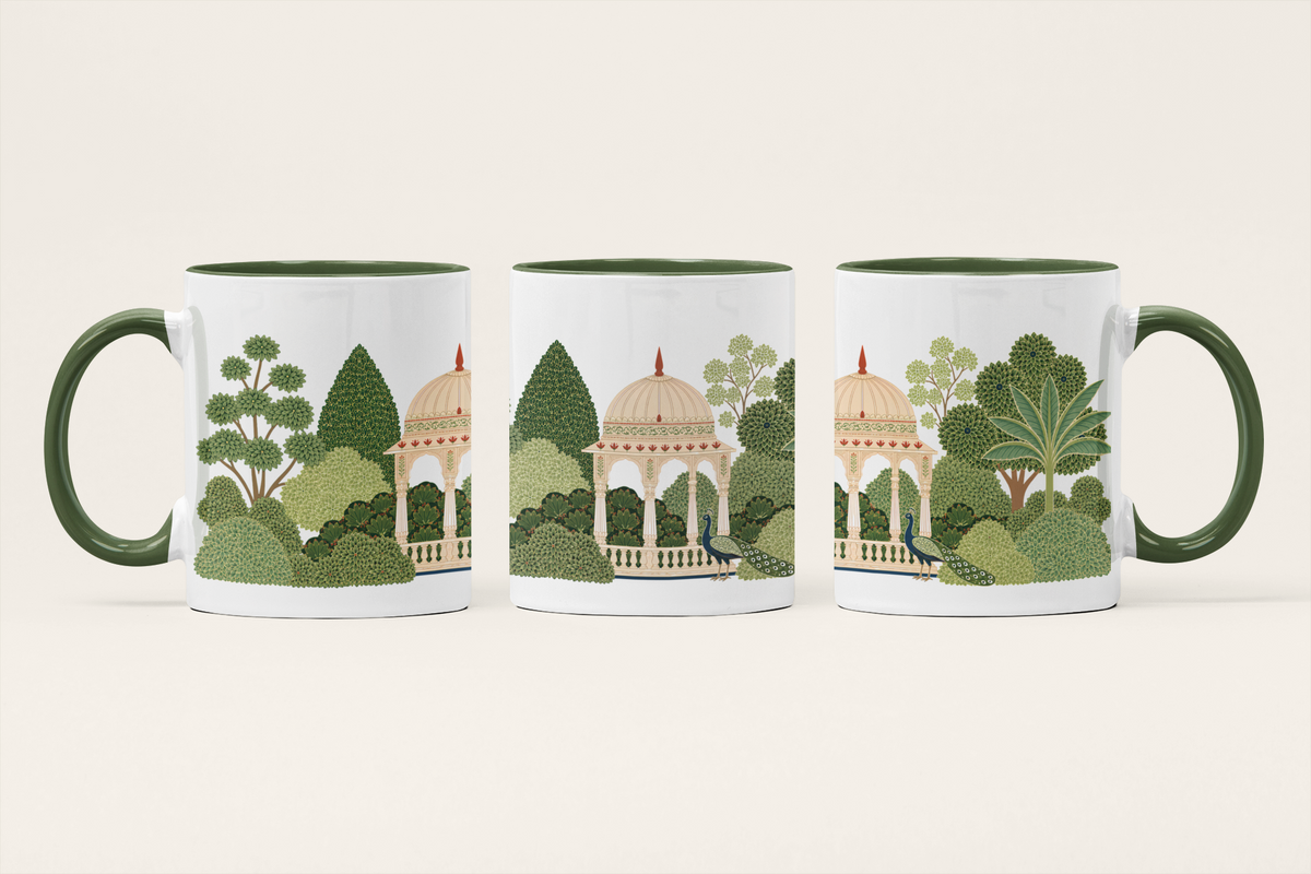 Bagh-e-Bahar — Mughal Garden Art Mug | Persian-Inspired Heritage Ceramic, 325ml