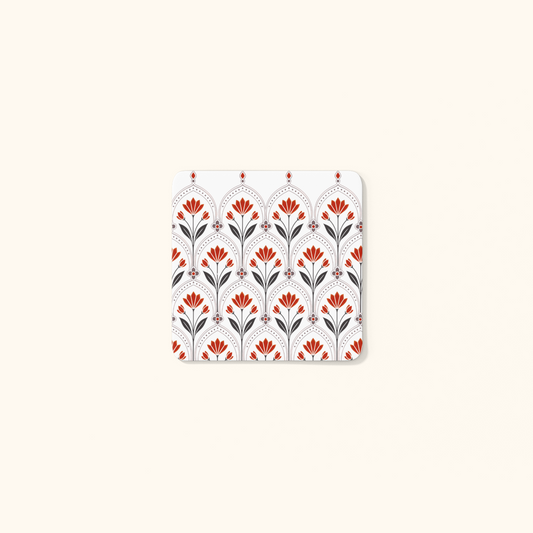 Blooming Tulips Coasters — Indo-Persian Heritage Art | Acrylic