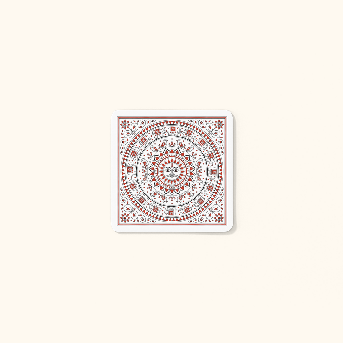 Surya Coasters — Sun God Heritage Art | Acrylic