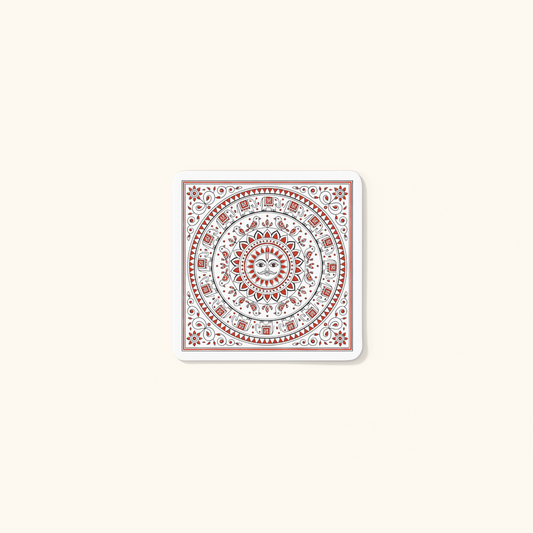 Surya Coasters — Sun God Heritage Art | Acrylic